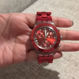 Swatch Irony Red Chronograph